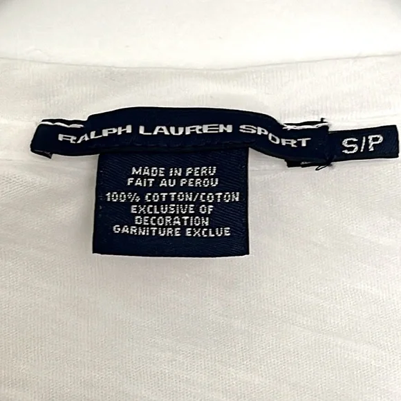 LAST CHANCE 💲 Ralph Lauren Sport Long Sleeve V-Neck Tee Small - Picture 2 of 3